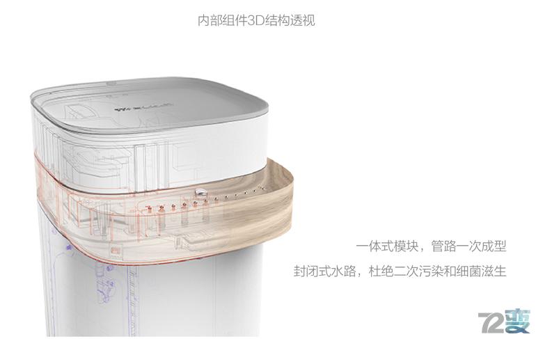 艾肯家用直饮净水器,无需插电净水机测评