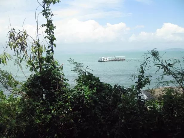 三亚远山大海蓝天白云,爱在三亚拉丁舞