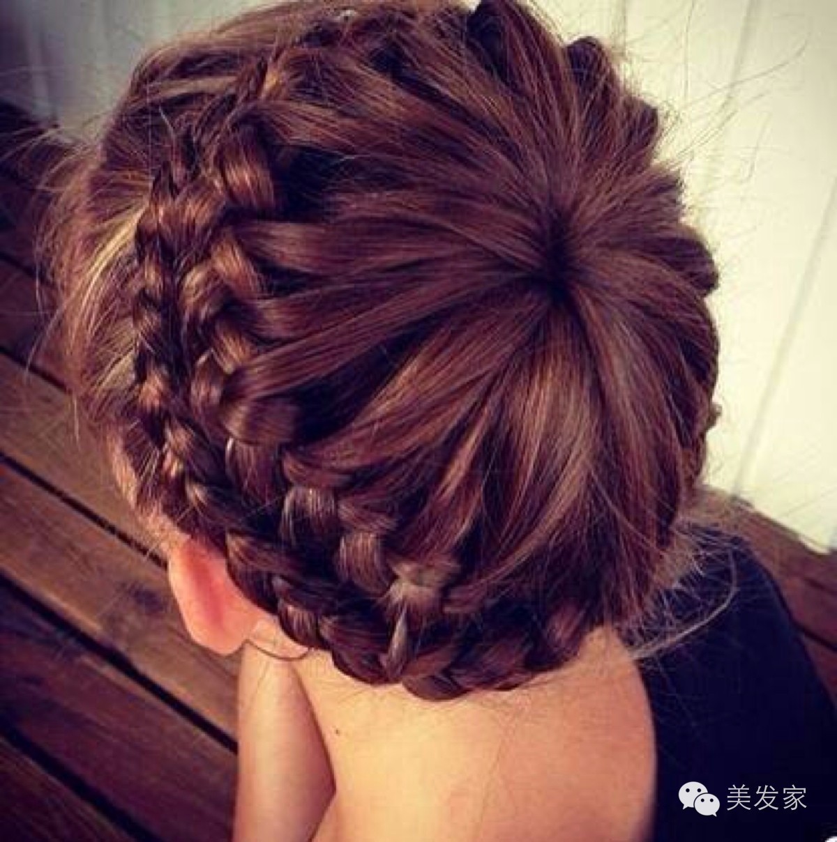 彩绳编发教程图解慢动作,中短发编发发型扎法图解