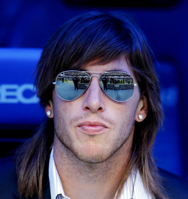 拉莫斯小辫子发型,拉莫斯1718赛季发型