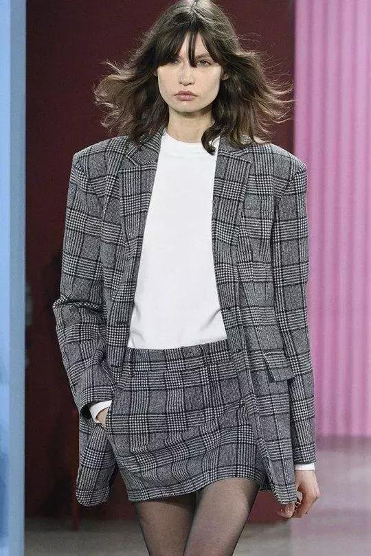 格纹怎么穿显瘦,韩式格纹怎么穿