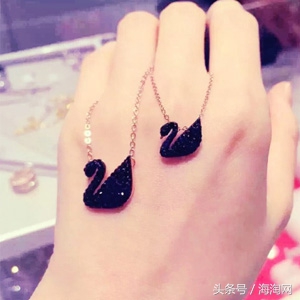 Prime会员折后低至￥413.1包邮SWAROVSKI施华洛世奇黑色小天鹅/