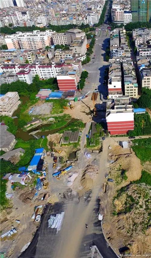 最新清宁路延长线航拍——高清效果，从东方世纪到毅德国际商贸城！