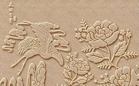 砂岩背景墙效果图大全,中式砂岩浮雕墙