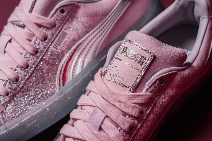 puma粉色和紫色运动套装,2018puma秋冬女子系列产品发布