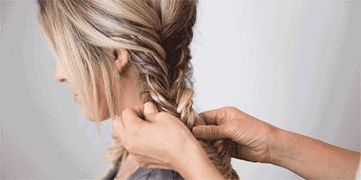 彩绳编发教程图解慢动作,中短发编发发型扎法图解