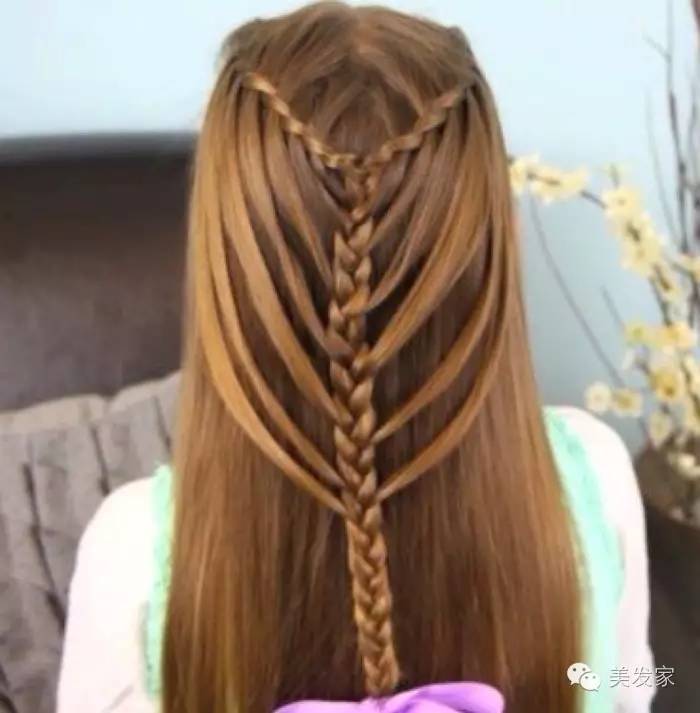 彩绳编发教程图解慢动作,中短发编发发型扎法图解