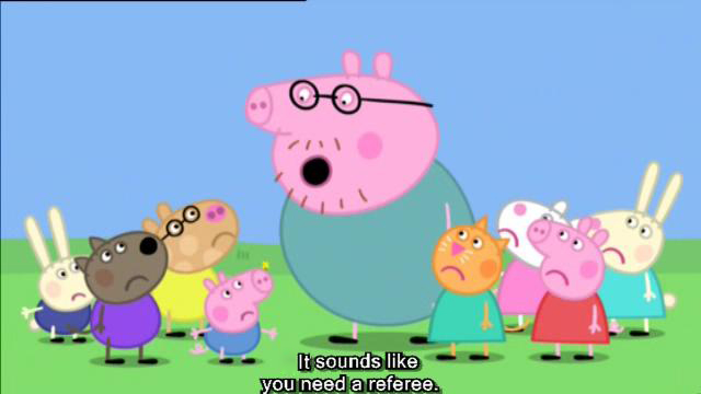 粉红猪英语动漫,粉红猪和苍蝇动画片