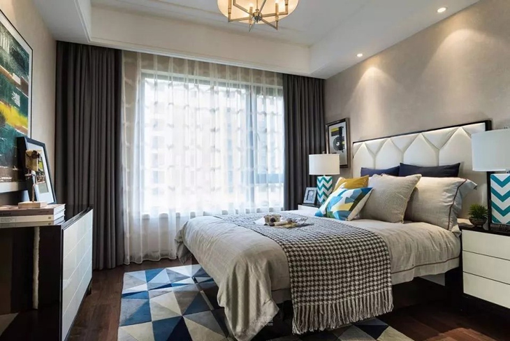 床头背景软包效果图大全,床头软包颜色搭配效果图