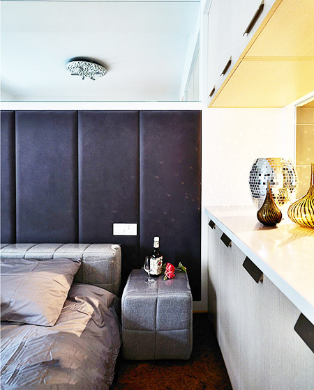 床头背景软包效果图大全,榻榻米软包床头效果图