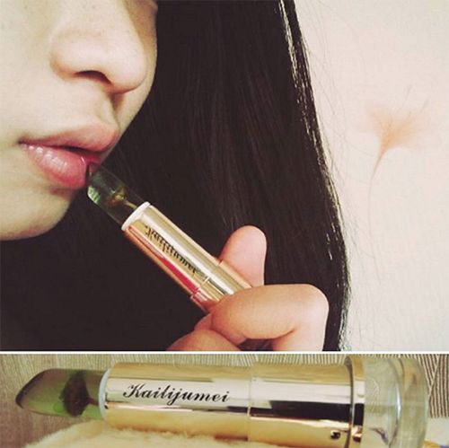 泰国草莓味变色唇膏,泰国变色唇膏水蜜桃