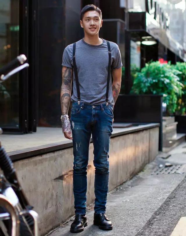 你说男朋友穿背带裤太娘？我说明明就很绅士！