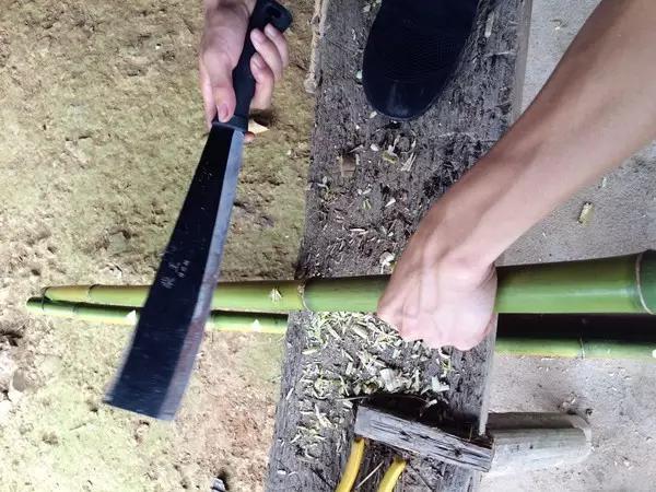 自制月季花架竹子,竹子自制拱门花架教程