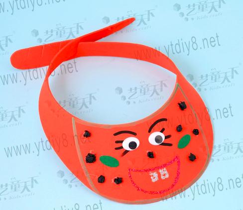 夏日遮阳帽手工最简单的,夏日遮阳帽手工儿童