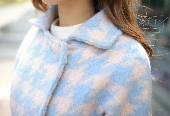 腊七腊八、冻掉下巴！寒意未减，喝碗腊八粥！千鸟格毛呢外套走起