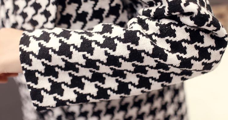 腊七腊八、冻掉下巴！寒意未减，喝碗腊八粥！千鸟格毛呢外套走起