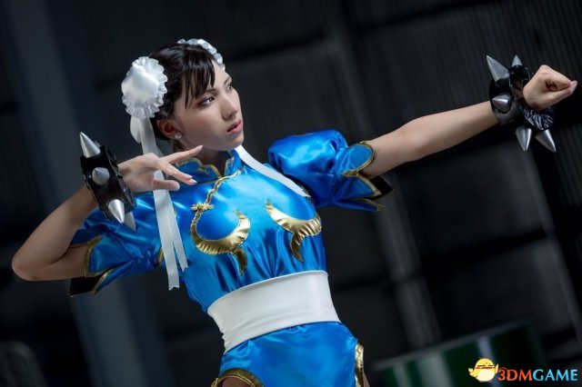 高颜值cos女神春丽,古力娜扎cos春丽造型图片