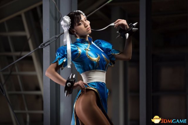 高颜值cos女神春丽,古力娜扎cos春丽造型图片