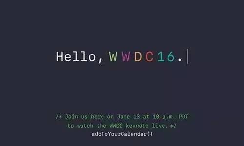 wwdc2016主题,wwdc2016开场动画