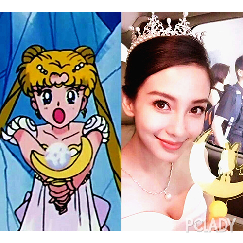 angelababy模仿美少女战士图 (angelababy为小女孩画美少女战士)