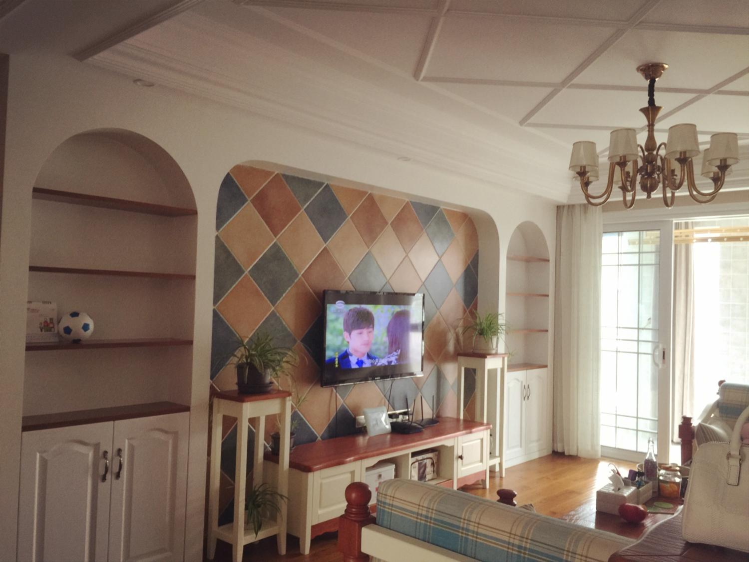 三室两厅两卫美式田园混搭婚房毕业照