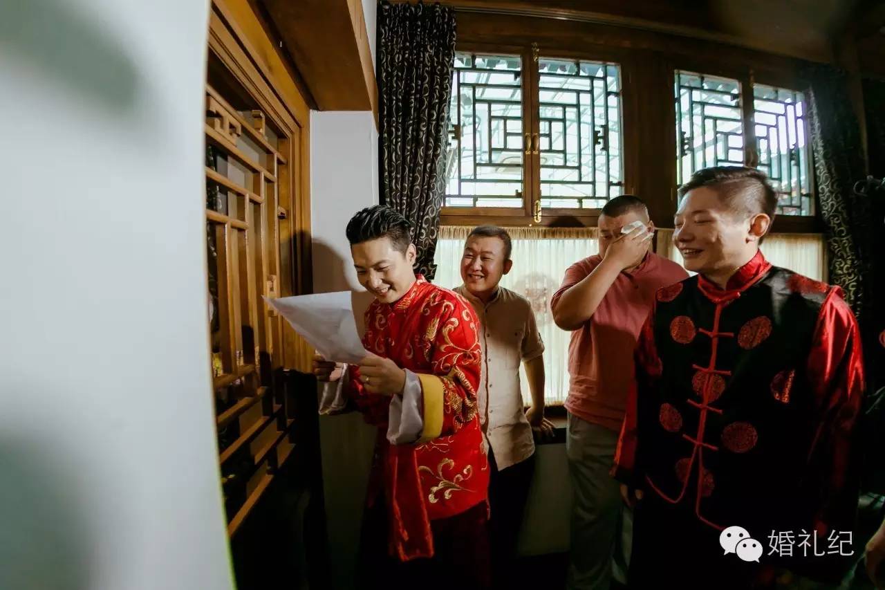 分毫不差按清朝老北京规矩结婚新郎三支箭射向端庄典雅新娘