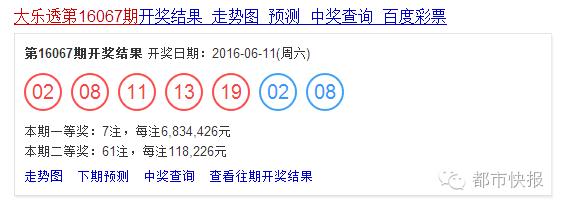 浙江男子领走5976万大奖,浙江男子中奖1000万