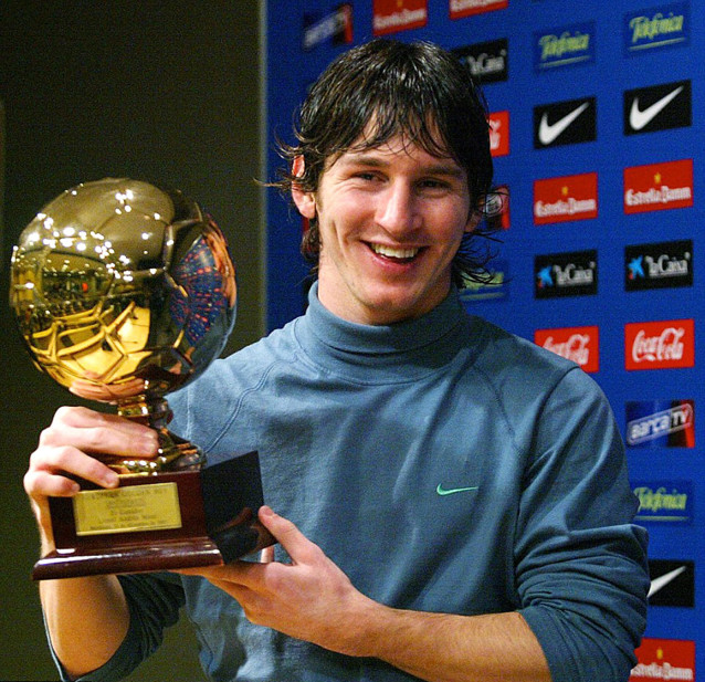 球王梅西夺冠纪念球,梅西的成长日记