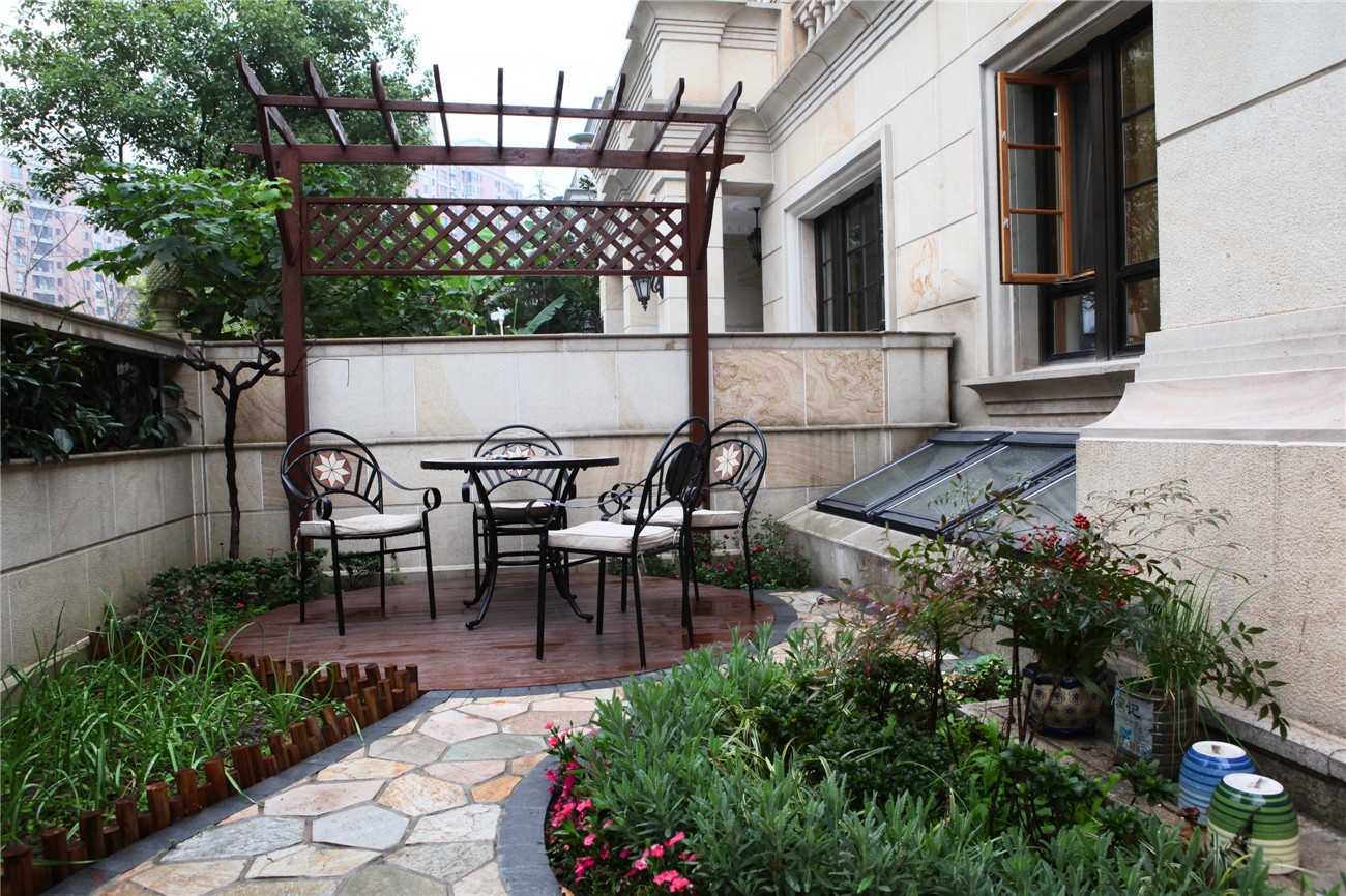 莫奈花园装修,法式庄园独栋别墅装修设计效果图