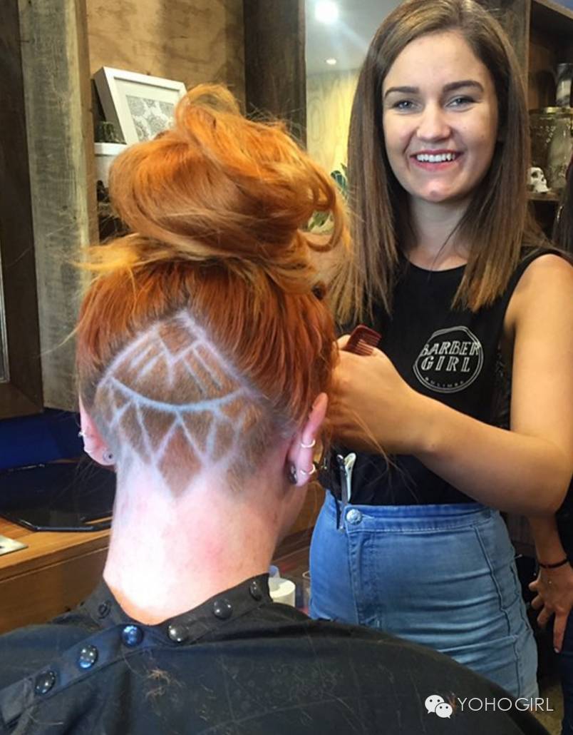 男生爱得要死的美式理发也是女生潮流，不过女生理发师更酷！