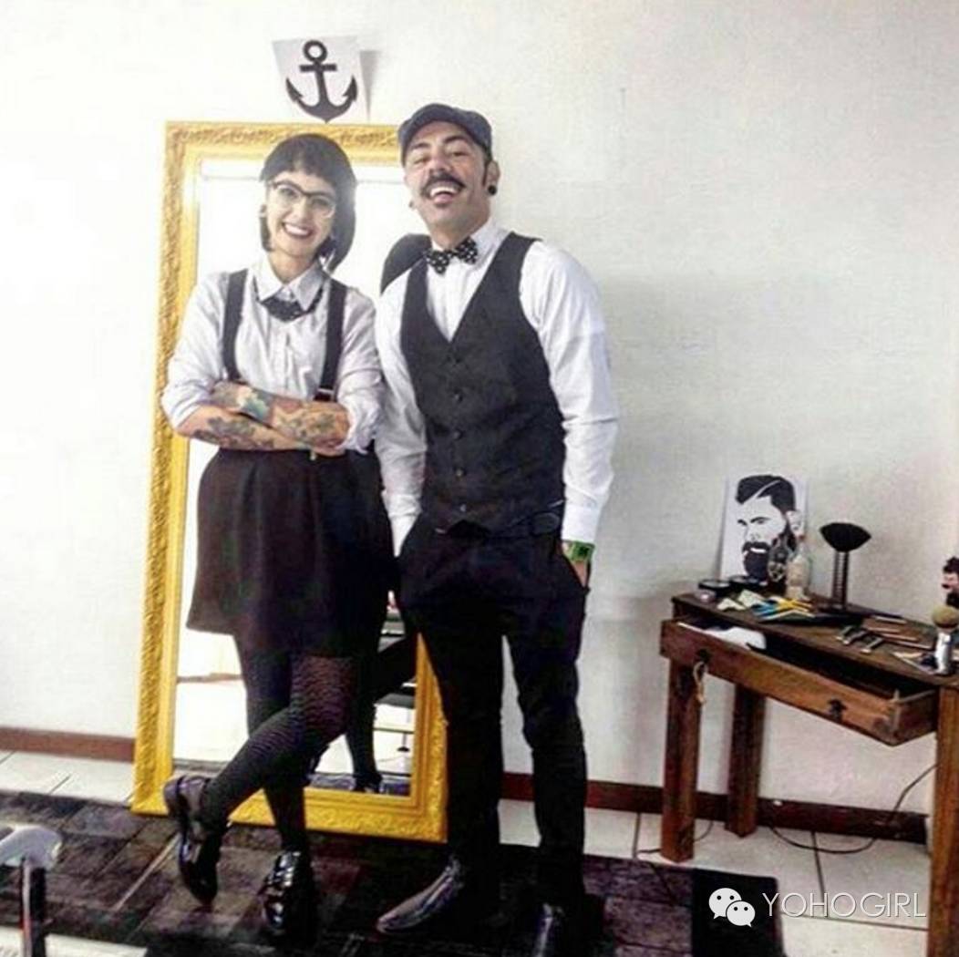 男生爱得要死的美式理发也是女生潮流，不过女生理发师更酷！