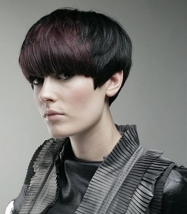 沙宣烫发女短发发型图片2015款,沙宣短发发型中年女