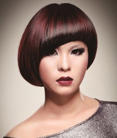 沙宣烫发女短发发型图片2015款,沙宣短发发型中年女