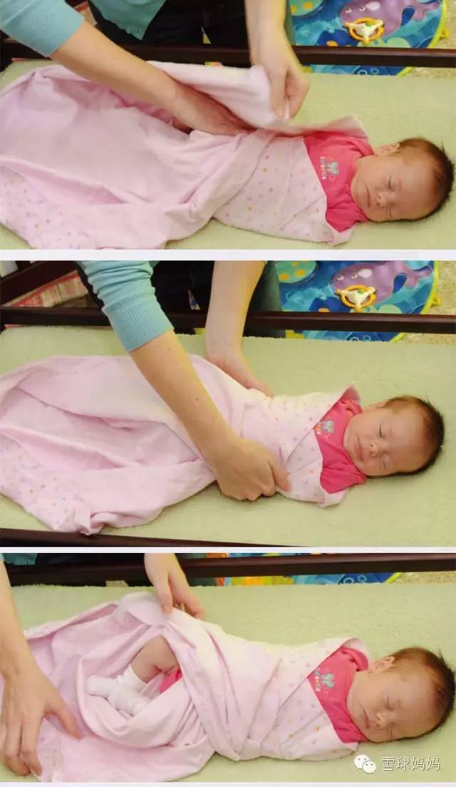 给宝宝裹起来的正确方式,给宝宝裹包被的方法