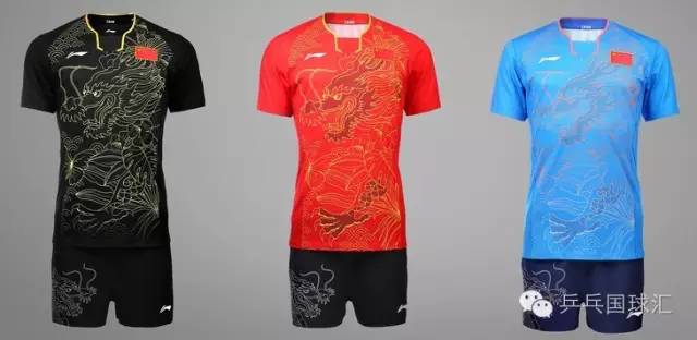 2016年国乒队服,16年里约奥运会国乒三剑客