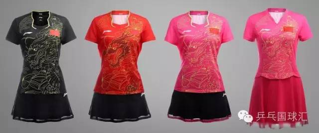 2016年国乒队服,16年里约奥运会国乒三剑客