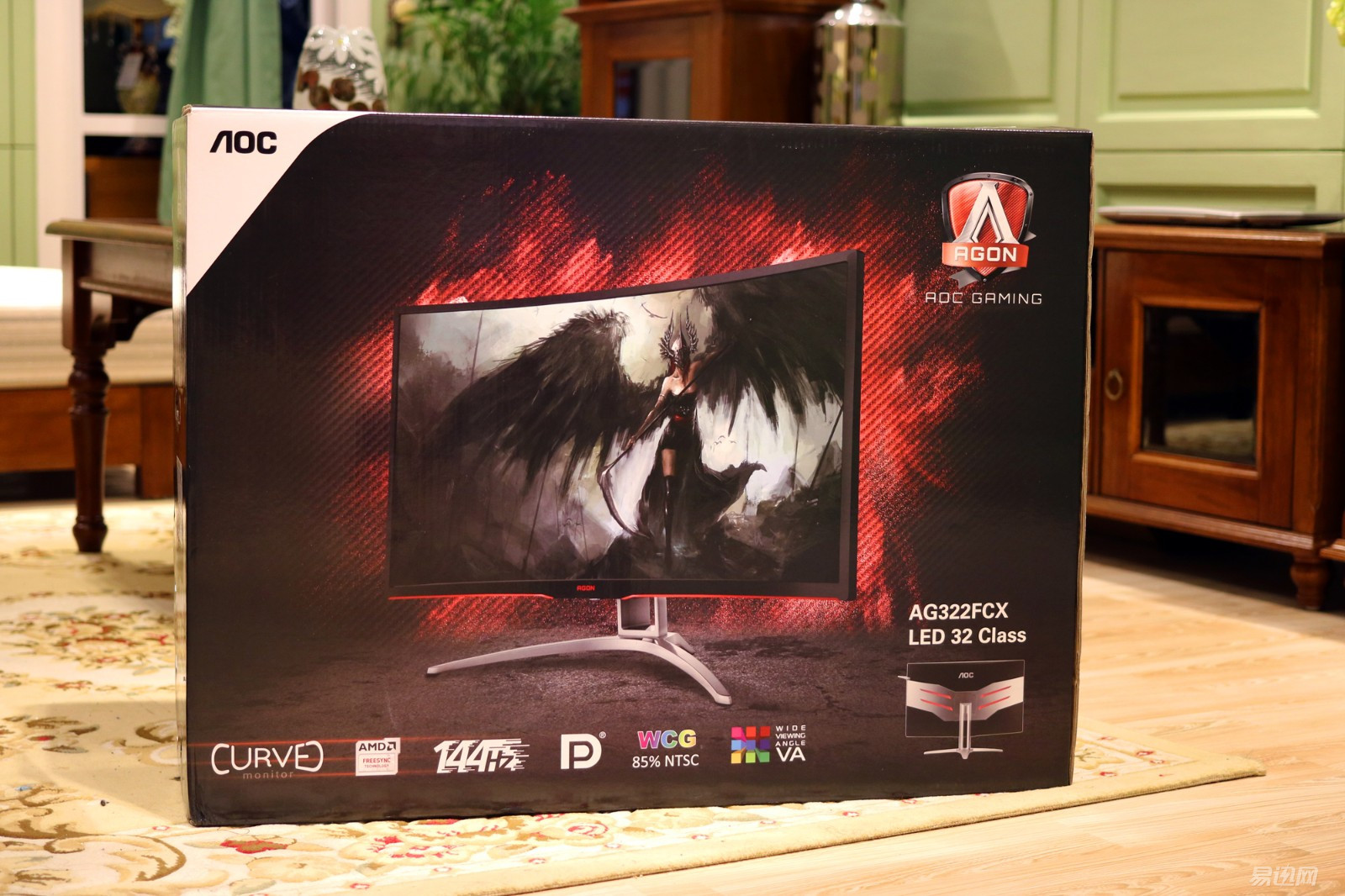 aocag320fc曲面显示器评测,用aoc显示器玩switch