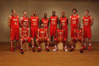 NBA03—16赛季全明星全家福照片詹韦好基友邓肯跨世纪