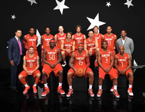 NBA03—16赛季全明星全家福照片詹韦好基友邓肯跨世纪