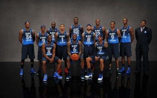 NBA03—16赛季全明星全家福照片詹韦好基友邓肯跨世纪