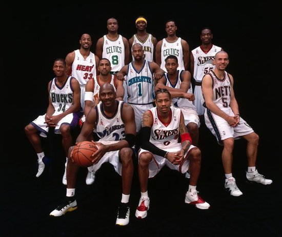 NBA03—16赛季全明星全家福照片詹韦好基友邓肯跨世纪