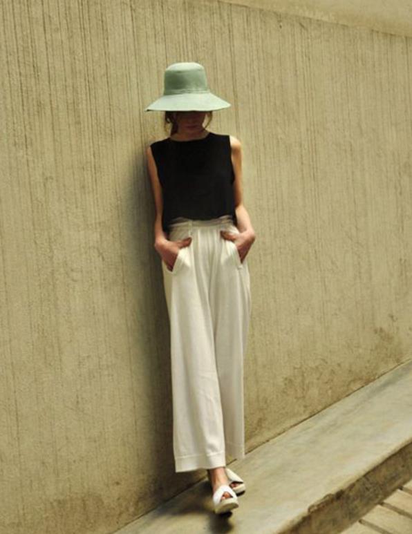 不同身高裤长参考,小个子适合穿多长的阔腿裤