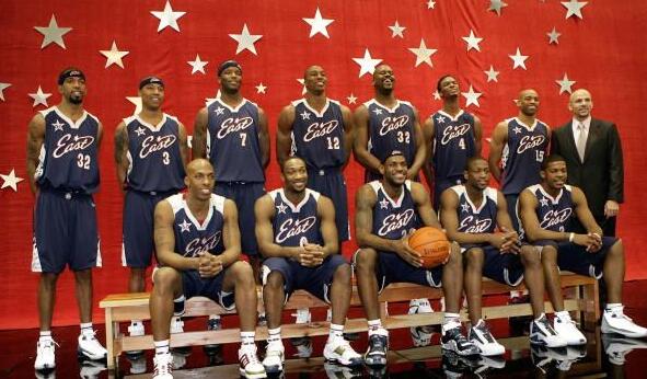 NBA03—16赛季全明星全家福照片詹韦好基友邓肯跨世纪