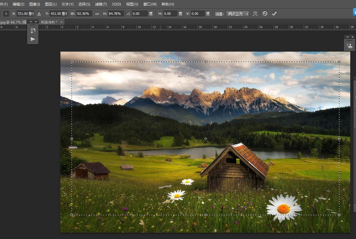 ps怎么把两张叠加图片做成相框,ps相框制作教程