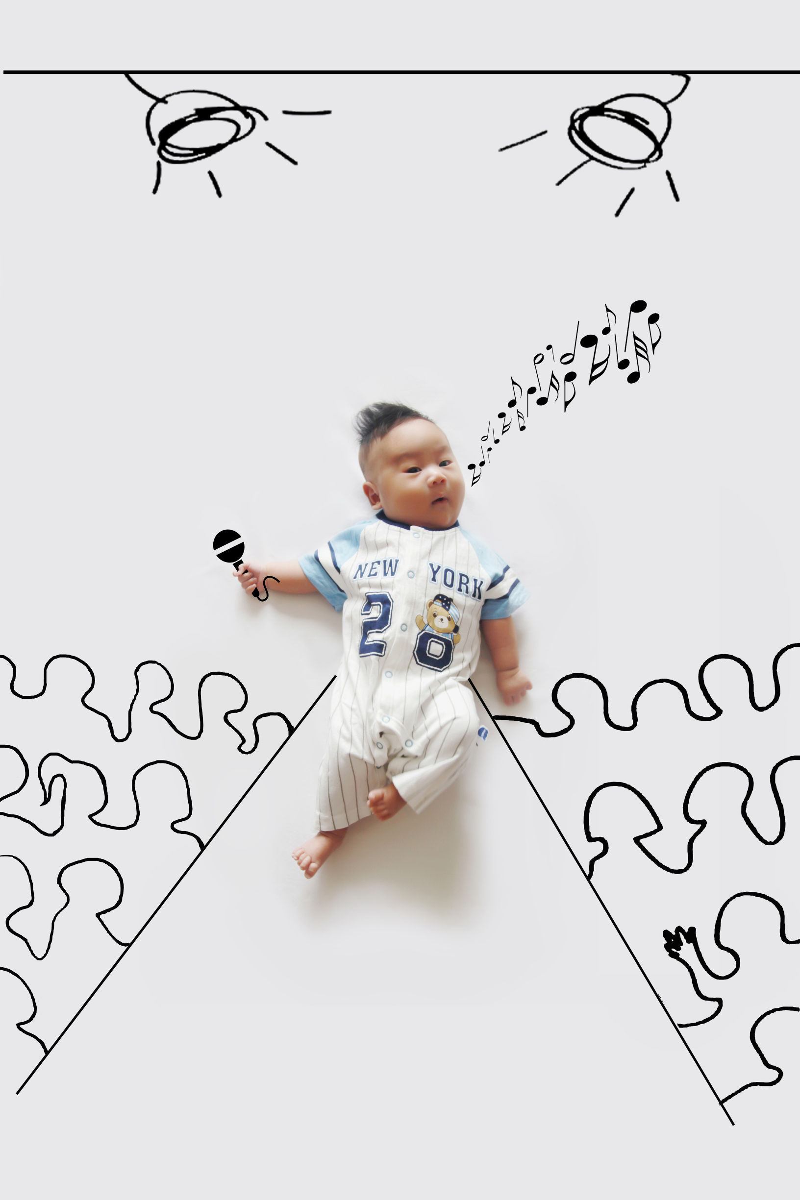 送给满月宝宝的视频,关于宝宝满月的照片