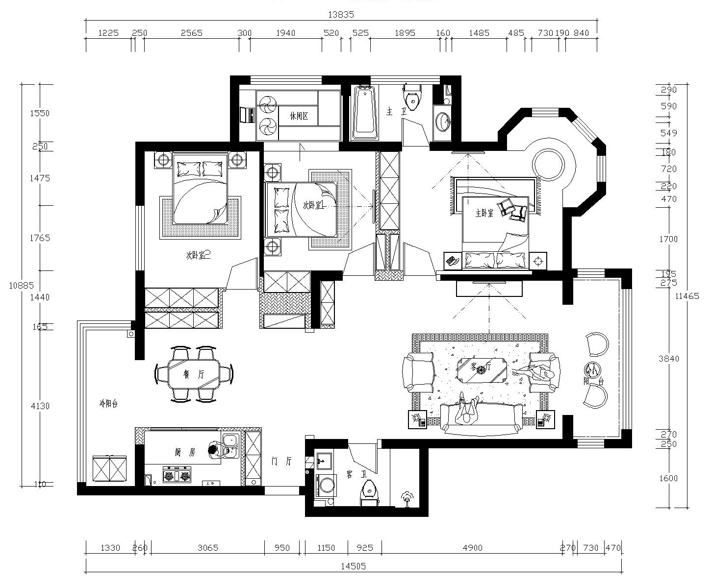 14万简欧装修效果图,14万装修90平方房子效果图