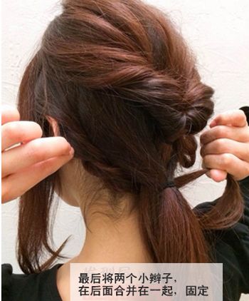 最新100种简单韩式盘发步骤图解,2款简单的盘发优雅更显气质