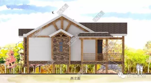 自建房20w装修中式,实用的自建小屋