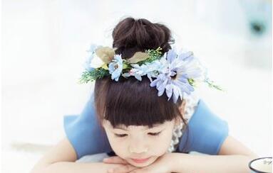 儿童头发怎么盘起来才不容易掉,头发多的孩子怎么盘头发