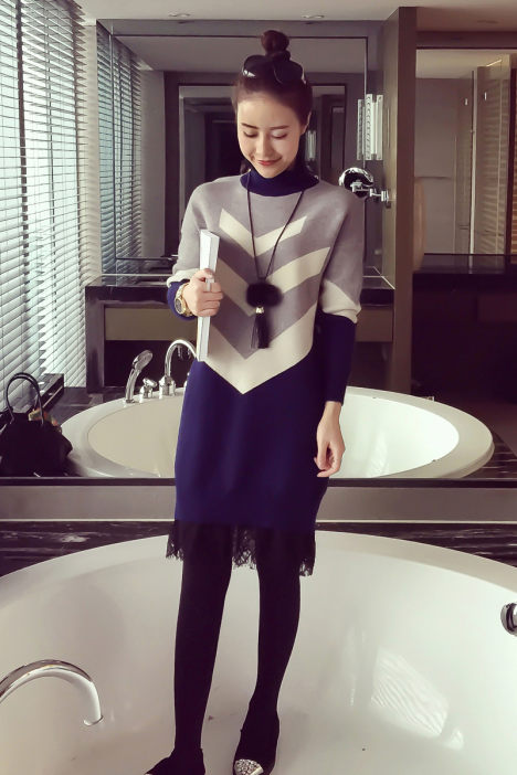 紧身裙穿搭时尚优雅很有魅力 (可单穿可内搭时尚秋款裙)